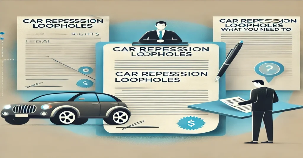 car repossession loopholes