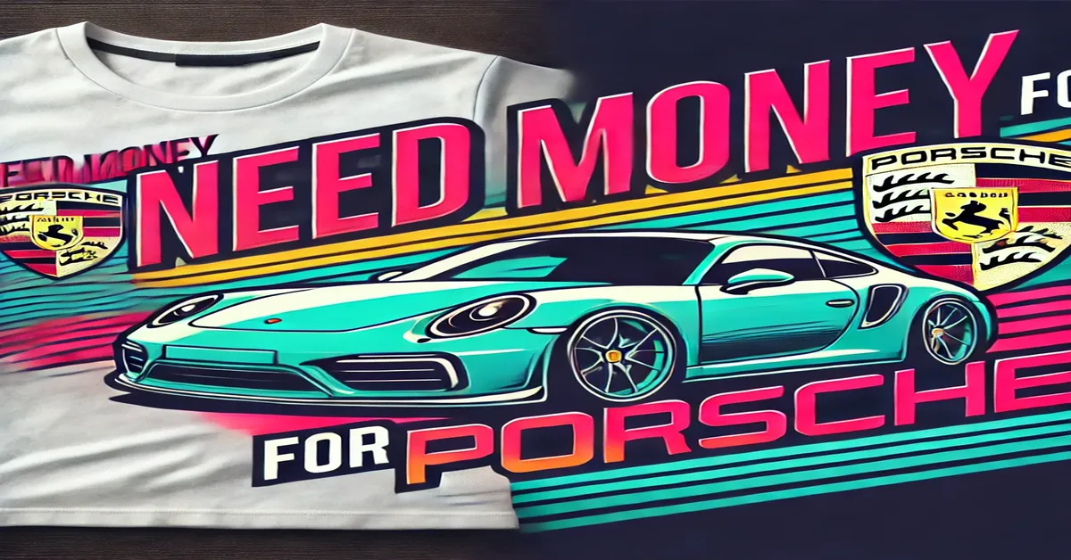 need money for porsche shirt