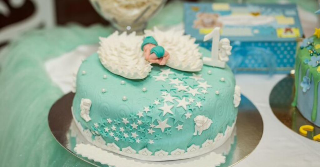 baptism cake