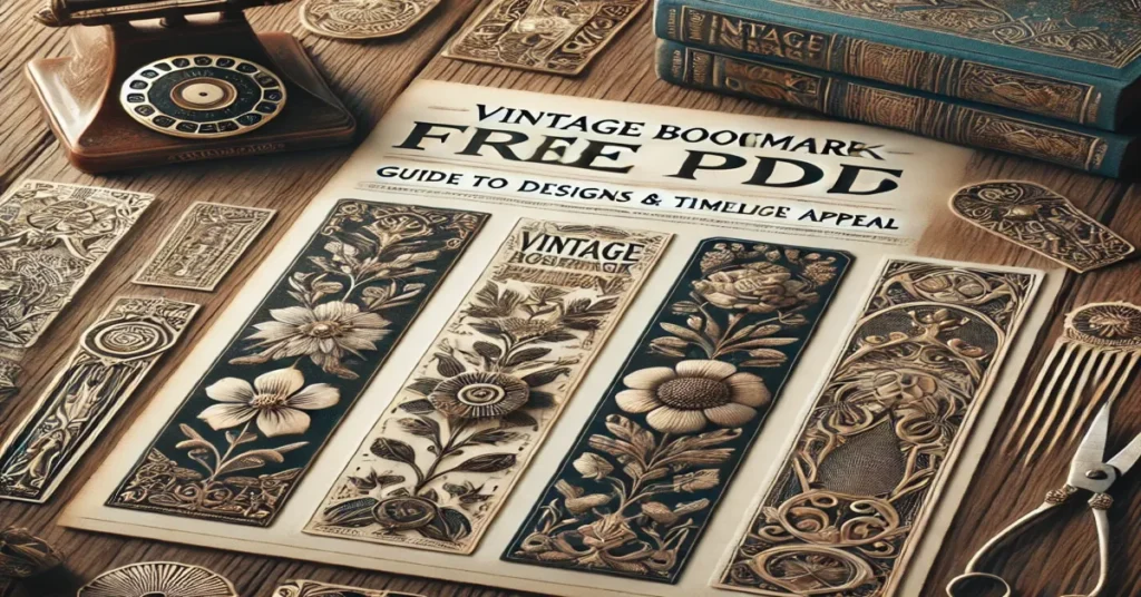 vintage bookmark free pdf